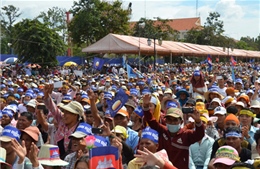 Phe đối lập Campuchia lại biểu tình lớn